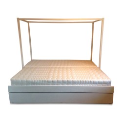 Rozkládací postel z masivu s jednou zásuvkou Venuše (bez matrací)