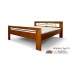 Postel z masivu Artemis v kombinaci dřevo-kov, typ 15