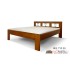 Postel z masivu Iris v kombinaci dřevo-kov, typ 30