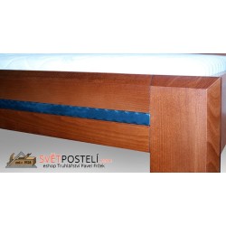 Postel z masivu Nefelé v kombinaci dřevo-kov, typ 10