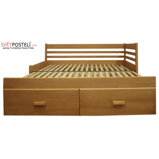 Set - Rozkládací postel z masivu Klaudie + 2x matrace Bali Set - Rozkládací postel z masivu Klaudie + 2x matrace Bali