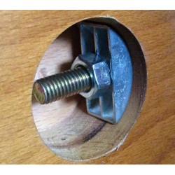 Postel z masivu Artemis v kombinaci dřevo-kov, typ 12