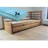 Set - Rozkládací postel z masivu Bellona + 2x Matrace Sal