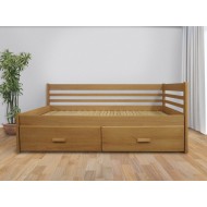 Rozkládací postel z masivu Klaudie (bez matrací)