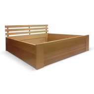 Postel z masivu Helen s úložným prostorem