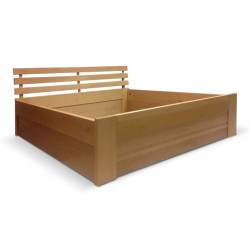 Postel z masivu Helen s úložným prostorem