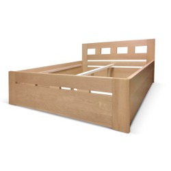 Postel z masivu Hélios s úložným prostorem