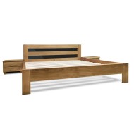 Postel z masivu se sklem Pavlína