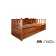 Jednolůžková postel z masivu Adras