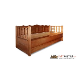 Jednolůžková postel z masivu Adras