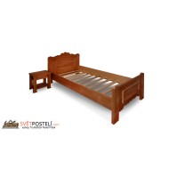 Jednolůžková postel z masivu Athéna