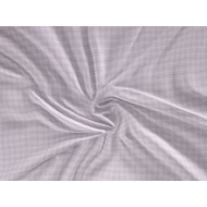 Saténové prostěradlo LUXURY COLLECTION 120x200cm KÁRO fialové