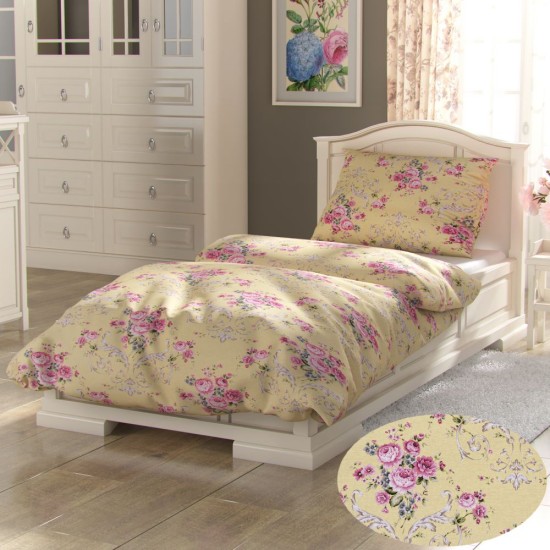 Francouzské prodloužené bavlněné povlečení PROVENCE COLLECTION 240x220, 70x90cm CLER žlutá Francouzské prodloužené bavlněné povlečení PROVENCE COLLECTION 240x220, 70x90cm CLER žlutá