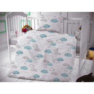 Bavlněné povlečení do dětské postýlky Nebíčko