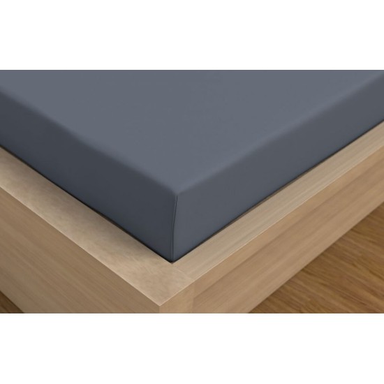 Saténové prostěradlo LUXURY COLLECTION 100x200cm tmavě šedé Saténové prostěradlo LUXURY COLLECTION 100x200cm tmavě šedé