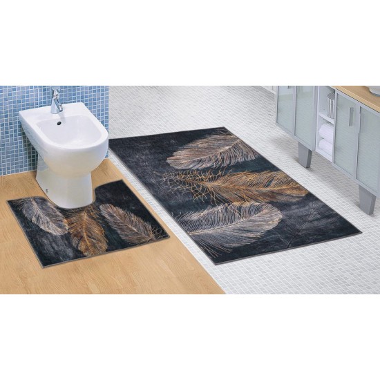 Koupelnová a WC předložka Pírko 3D Koupelnová a WC předložka Pírko 3D