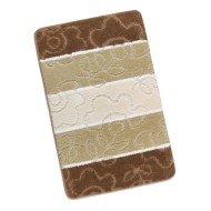 Koupelnová předložka 60x100cm béžové květy