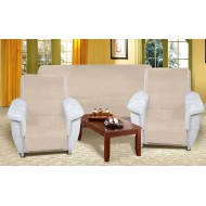 Přehoz na sedací soupravu Micro 3+1+1 béžový