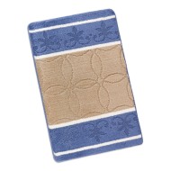 Koupelnová předložka 60x100cm ornament modrobéžový