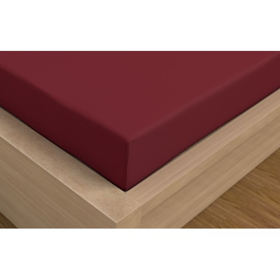 Saténové prostěradlo LUXURY COLLECTION 100x200cm vínové Saténové prostěradlo LUXURY COLLECTION 100x200cm vínové