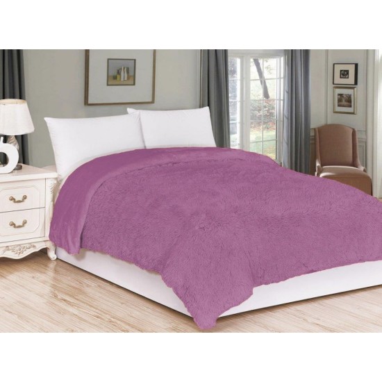 Luxusní deka s dlouhým vlasem 200x230cm FIALOVÁ Luxusní deka s dlouhým vlasem 200x230cm FIALOVÁ