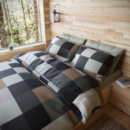 Francouzské povlečení viskóza WOODY collection 240x220, 70x90cm DION