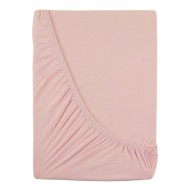 Jersey prostěradlo s lycrou 120x200cm světle růžové