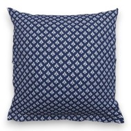 Povlak na polštář hladká bavlna CANZONE modré puntík