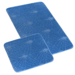 Koupelnová a WC předložka chrpa tmavě modrá