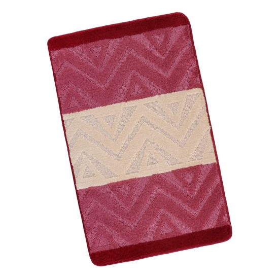 Koupelnová předložka 60x100cm chevron burgundy Koupelnová předložka 60x100cm chevron burgundy