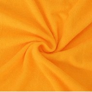 Froté prostěradlo jednolůžko 90x200cm sytě žluté