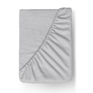 Flanelové napínací prostěradlo 220x200cm světle šedé