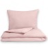 Prodloužené ložní flanelové povlečení 140x220, 70x90cm růžové