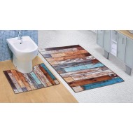 Koupelnová a WC předložka Dřevěná podlaha 3D