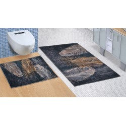 Koupelnová a WC předložka bez výkroje Pírko 3D