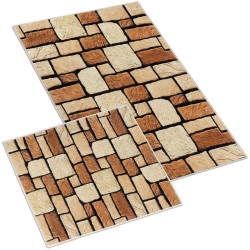 Koupelnová a WC předložka bez výkroje Kamenná dlažba 3D