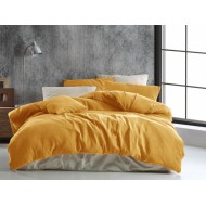 Prodloužené mušelínové povlečení 140x220, 70x90cm žluté