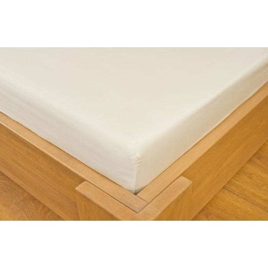 Saténové prostěradlo s gumou 80x200cm smetanové Saténové prostěradlo s gumou 80x200cm smetanové
