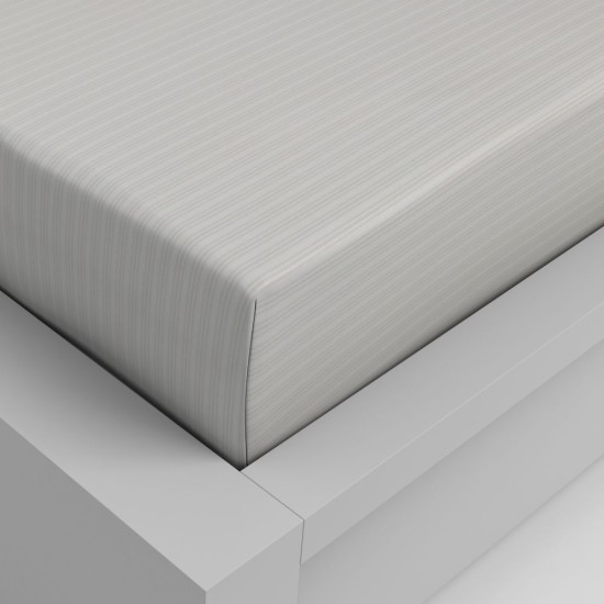 Bavlněné napínací prostěradlo 200x200cm béžový proužek Bavlněné napínací prostěradlo 200x200cm béžový proužek