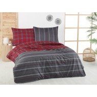 Francouzské bavlněné povlečení DELUX 240x200, 70x90cm CAMPUS šedé