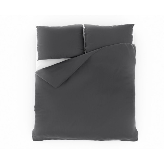Francouzské mušelínové povlečení 240x220, 70x90cm tmavě šedé Francouzské mušelínové povlečení 240x220, 70x90cm tmavě šedé