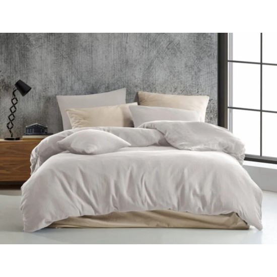 Francouzské mušelínové povlečení 240x220, 70x90cm smetanové Francouzské mušelínové povlečení 240x220, 70x90cm smetanové