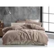 Francouzské mušelínové povlečení 200x200, 70x90cm béžové