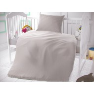 Mušelínové povlečení do dětské postýlky smetanové