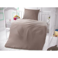Mušelínové povlečení do dětské postýlky béžové