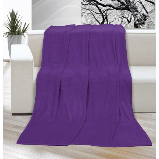 Deka micro jednobarevná 150x200cm fialová Deka micro jednobarevná 150x200cm fialová