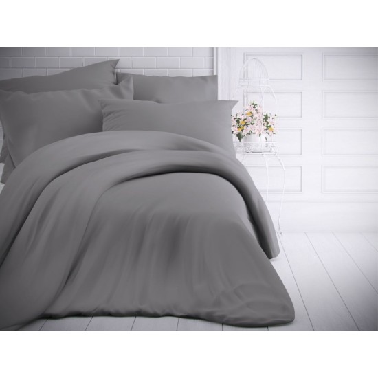 Francouzské jednobarevné bavlněné povlečení 200x200, 70x90cm světle šedé Francouzské jednobarevné bavlněné povlečení 200x200, 70x90cm světle šedé