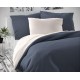 Saténové francouzské prodloužené povlečení LUXURY COLLECTION 1+2, 240x220, 70x90cm tmavě šedé / bílé Saténové francouzské prodloužené povlečení LUXURY COLLECTION 1+2, 240x220, 70x90cm tmavě šedé / bílé