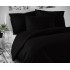 Saténové prodloužené povlečení LUXURY COLLECTION 140x220, 70x90cm černé