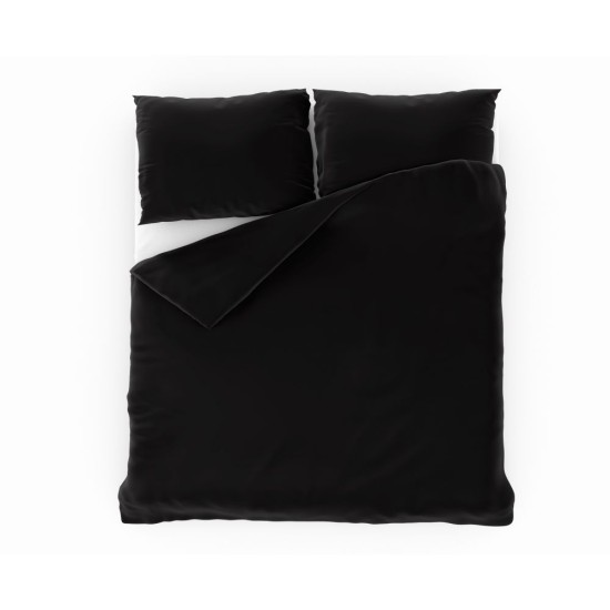 Saténové prodloužené povlečení LUXURY COLLECTION 140x220, 70x90cm černé Saténové prodloužené povlečení LUXURY COLLECTION 140x220, 70x90cm černé